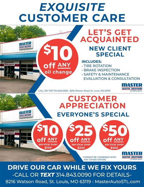 Auto Repair Discounts & Coupons .